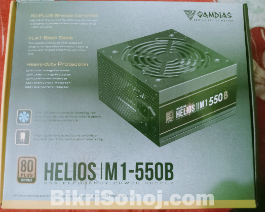Gamdias HELIOS M1-550B 550W 80 Plus Bronze Power Supply